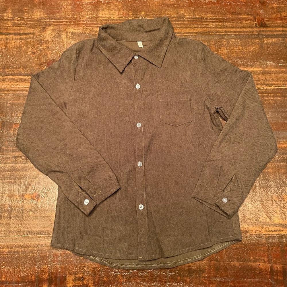 Dark green corduroy shirt size 7/8